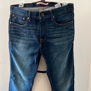 Tommy Hilfiger Mens Slim 31x30 Dark Wash Jeans